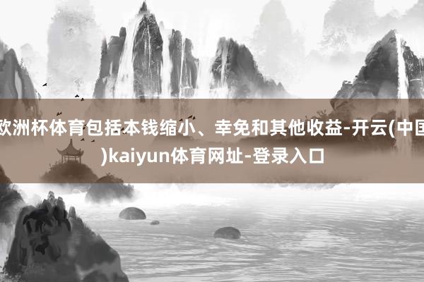 欧洲杯体育包括本钱缩小、幸免和其他收益-开云(中国)kaiyun体育网址-登录入口