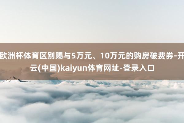 欧洲杯体育区别赐与5万元、10万元的购房破费券-开云(中国)kaiyun体育网址-登录入口