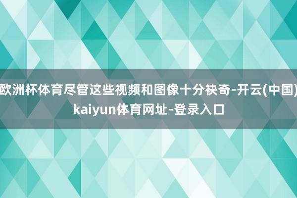 欧洲杯体育尽管这些视频和图像十分袂奇-开云(中国)kaiyun体育网址-登录入口