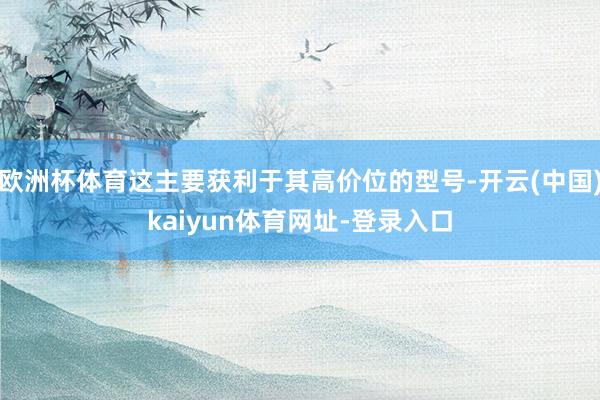 欧洲杯体育这主要获利于其高价位的型号-开云(中国)kaiyun体育网址-登录入口